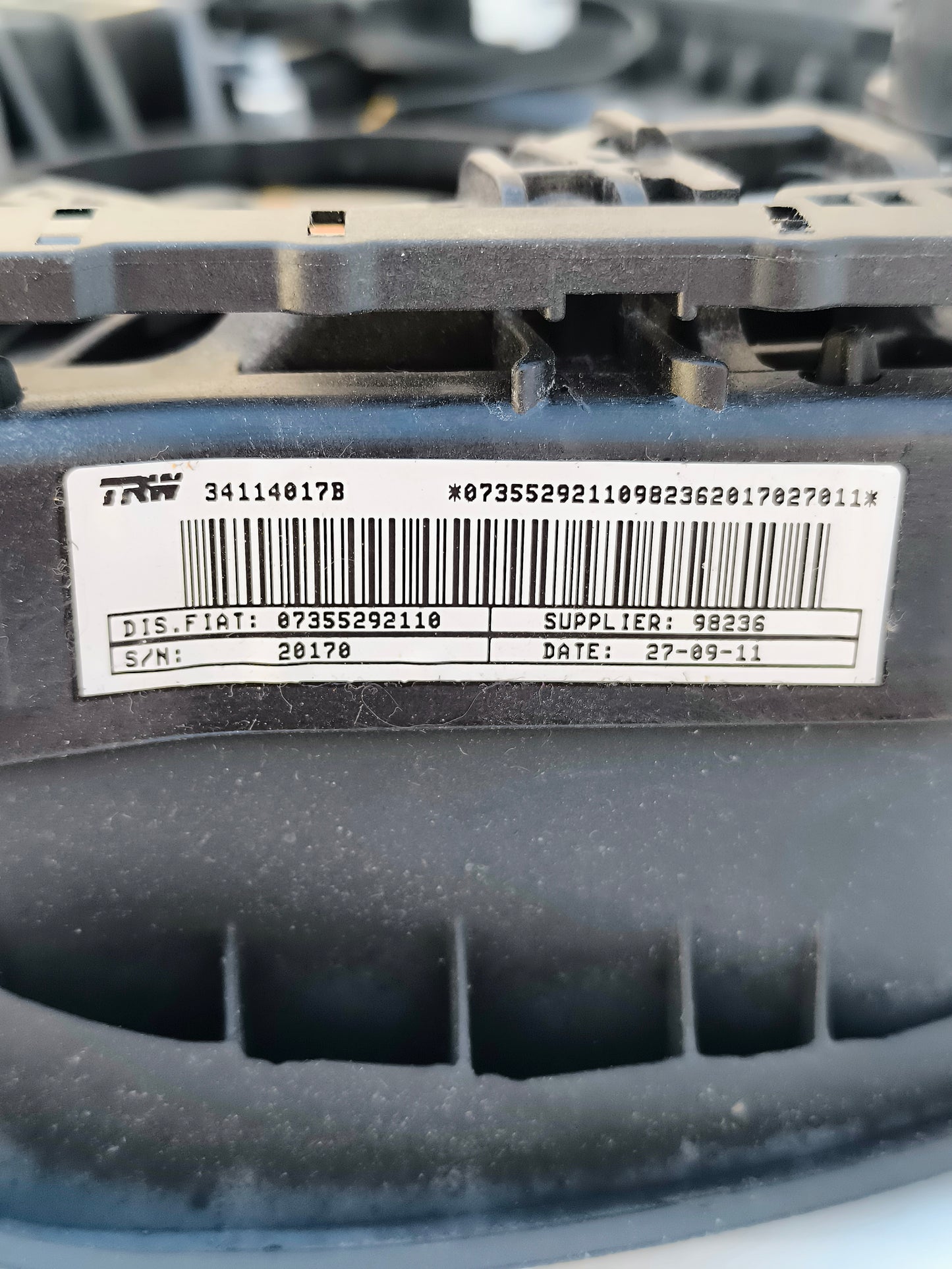 Steering wheel airbag Lancia Ypsilon year 2012 Cod. 0735529110 ecoAG6930