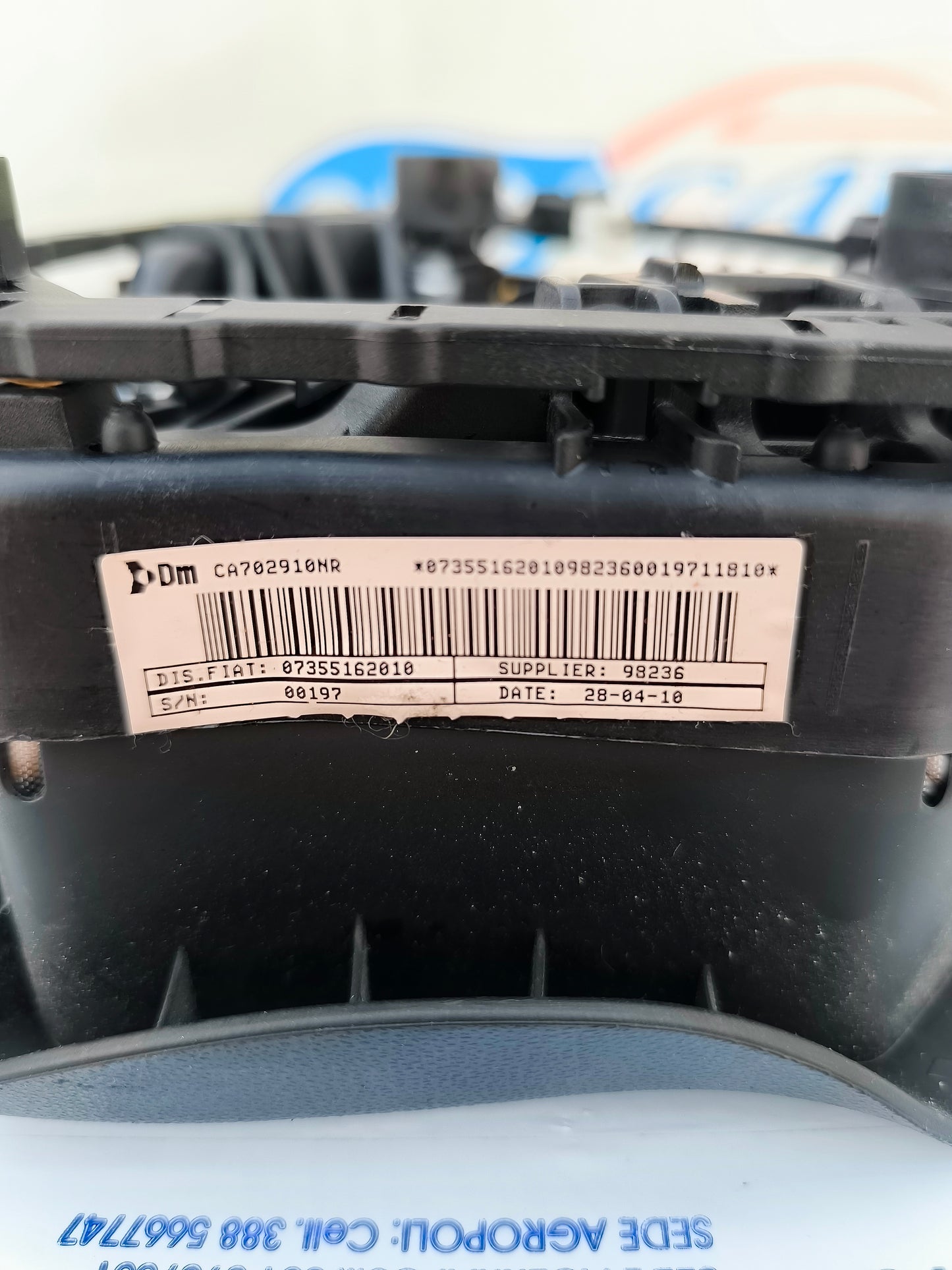 Fiat Grande Punto Lenkrad-Airbag-Code: 07355162010 ecoAG5782