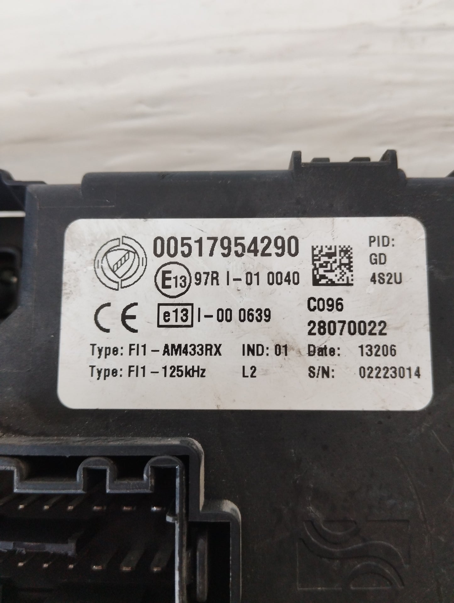 Bodycomputer Fiat Grande Punto 1.3 MTJ 75cv Code: 00517954290 ecoAG5497