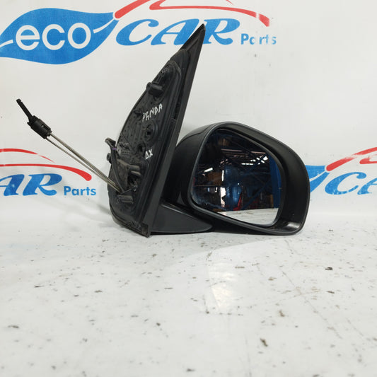 Schwarzer, manueller Außenspiegel vorne rechts für Fiat New Panda 2013 ecoAC8620