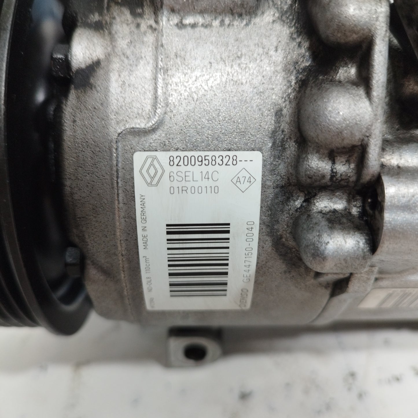 Compressore A/C Renault Scenic 1.6 B 2010 cod: 8200958328 ecoAC8662