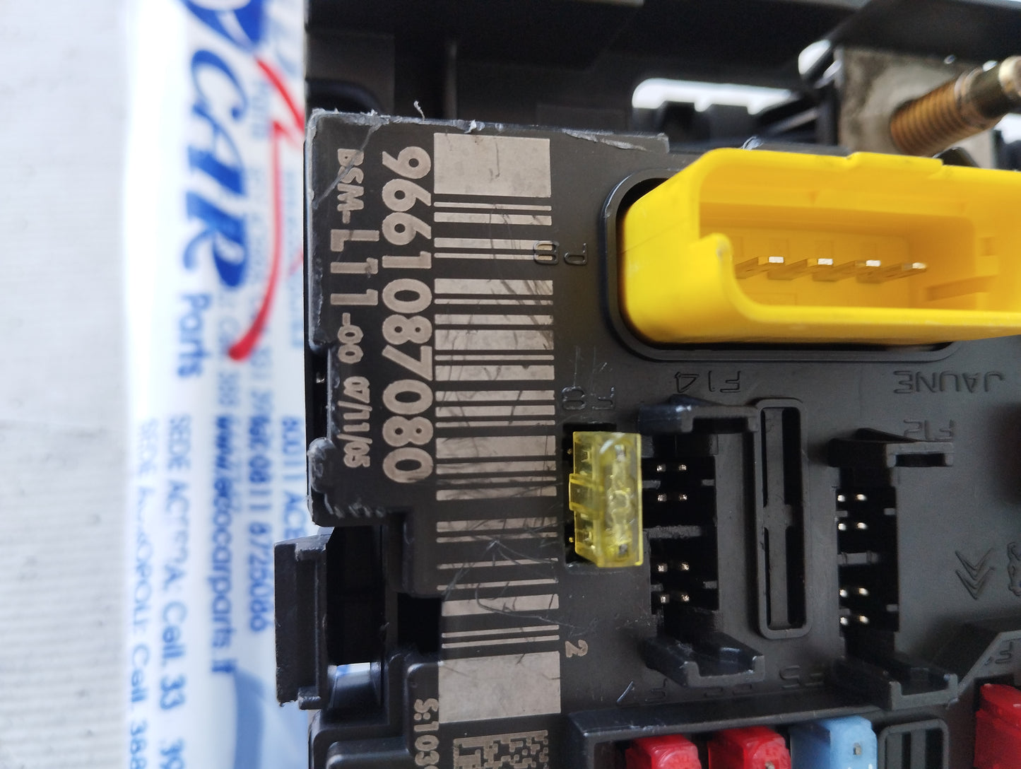 BSM Peugeot 307 1.6 HDI control unit code: 9661087080 L11 ecoAG5494