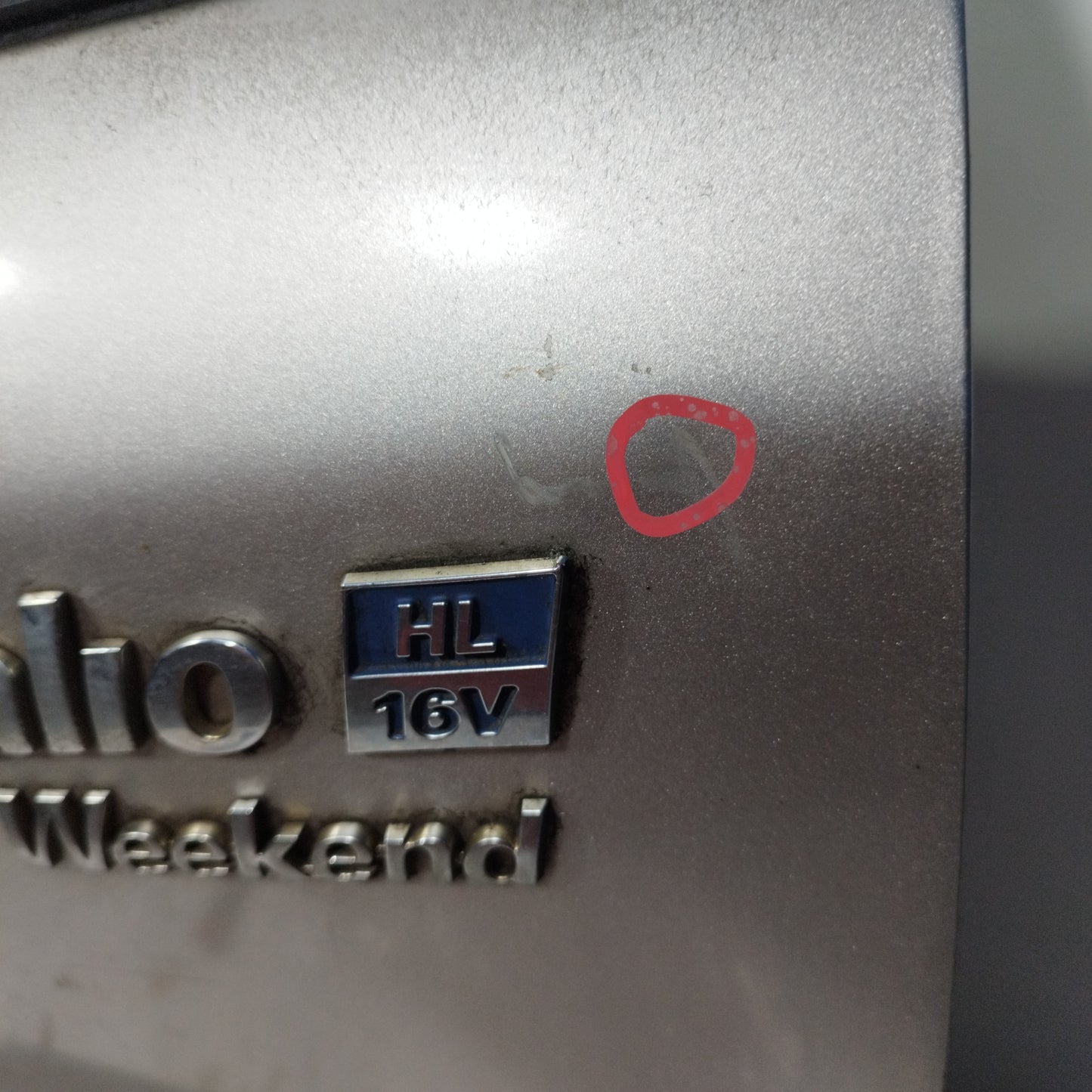 Portellone posteriore grigio Fiat Palio Weekend 2001 ecoAC12833