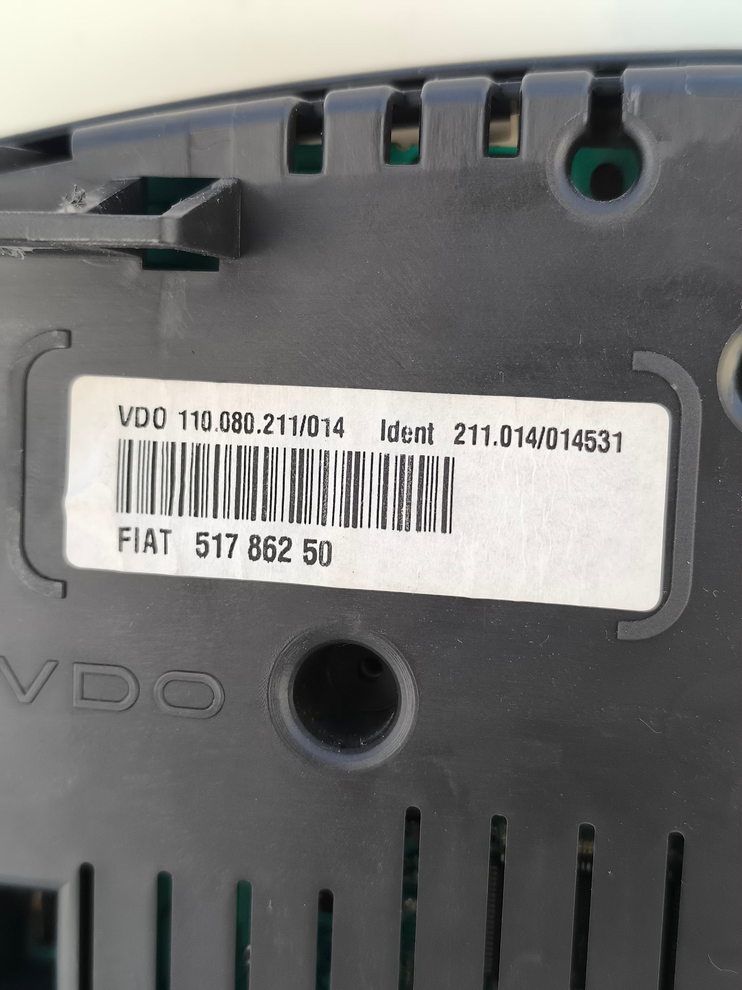 Lancia Ypsilon Instrumententafel, Baujahr 2008, Code 51786250, graues Modell mit einem Zeiger, ecoAG7550