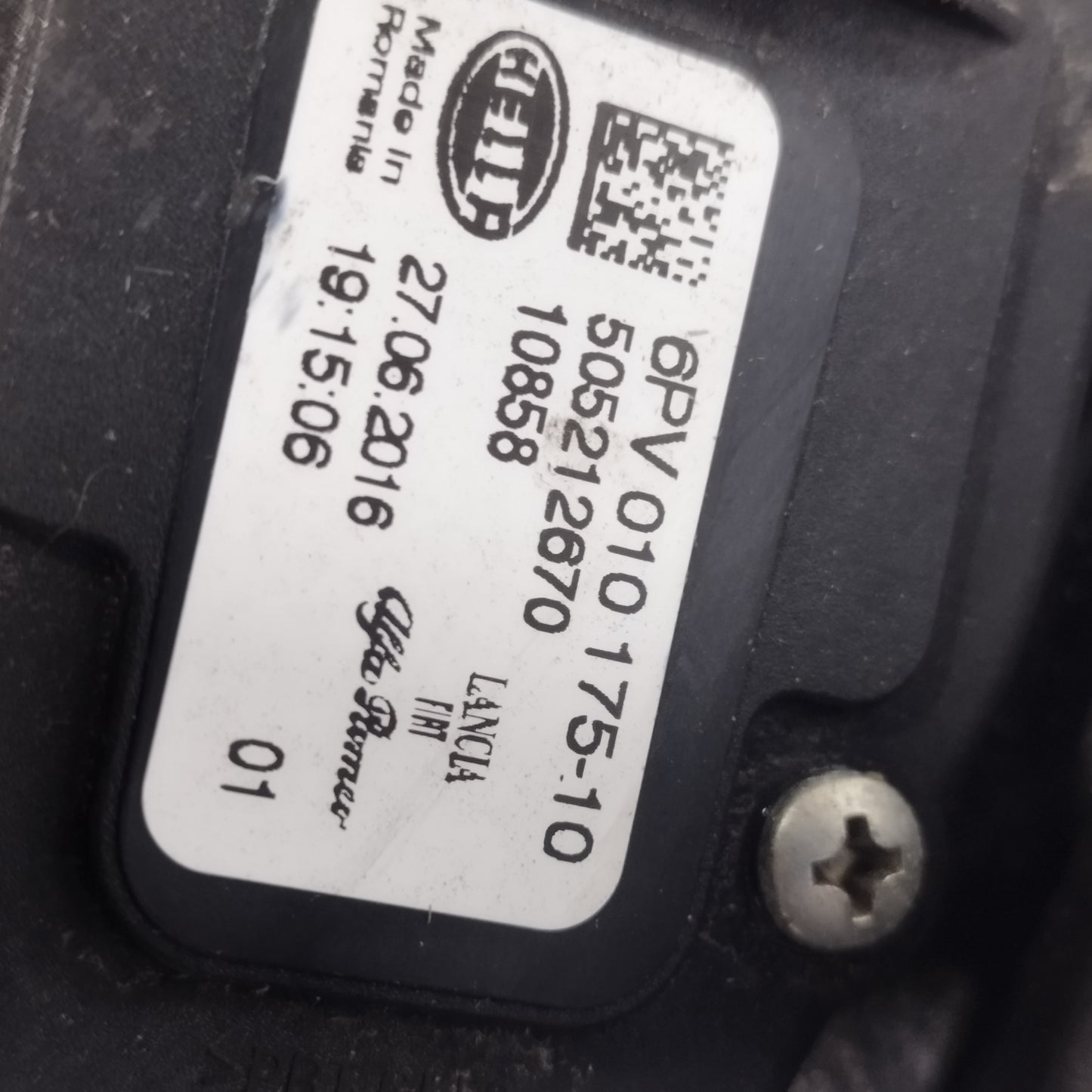 Pedaliera Alfa Romeo Giulietta (940) 2.0 D 2010-2020 cod: 505212670 ecoAC16126