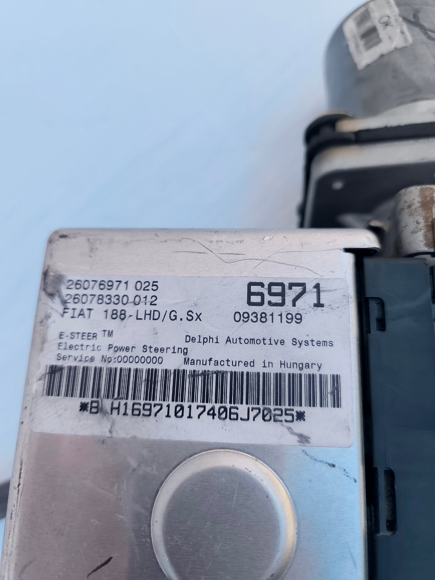 Steering column/City Fiat Punto 188 cod.09381199 (6971) ecoAG6508