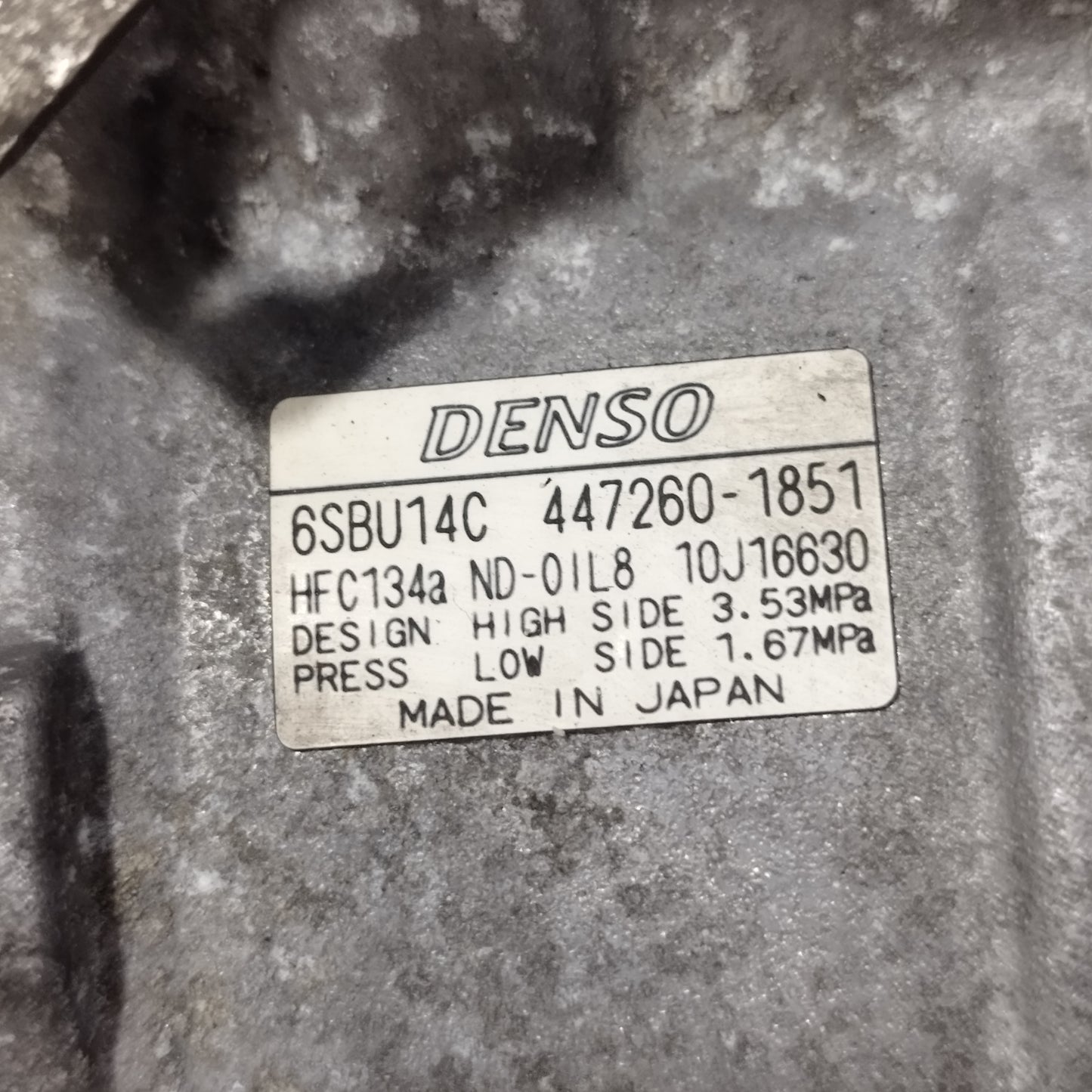 Compressore a / c Bmw serie 3 E90 2.0 D 2005-2010 cod: 447260-1851 ecoAC16200