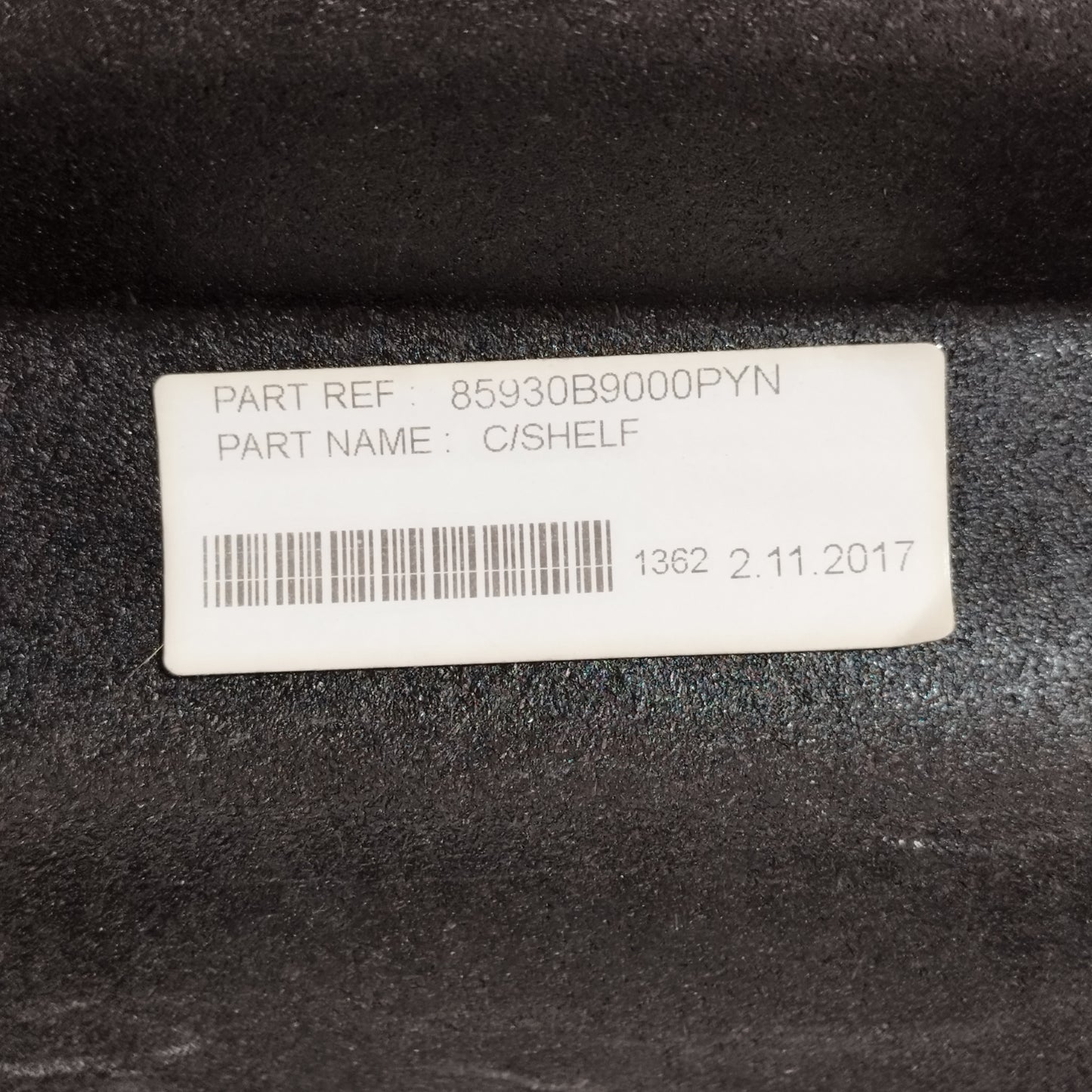 Cappelliera posteriore / Mensola Bagagliaio Hyundai i10 2017 ecoAC12358