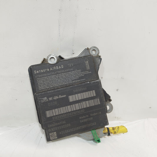 Airbag control unit Fiat Punto Evo 2010 code: 51838580 ecoAC6902