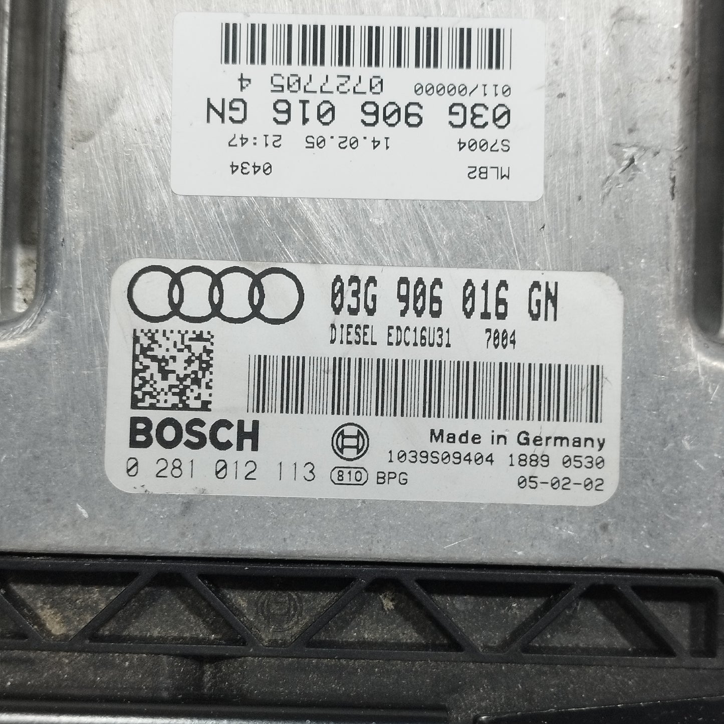 Centralina motore Audi A4 2.0 D 2003 Cod: 03G906016G ecoAC14129