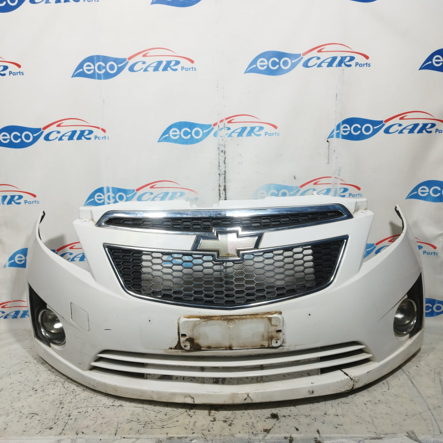 Weiße Frontstoßstange Chevrolet Spark 2011 ecoAC9702