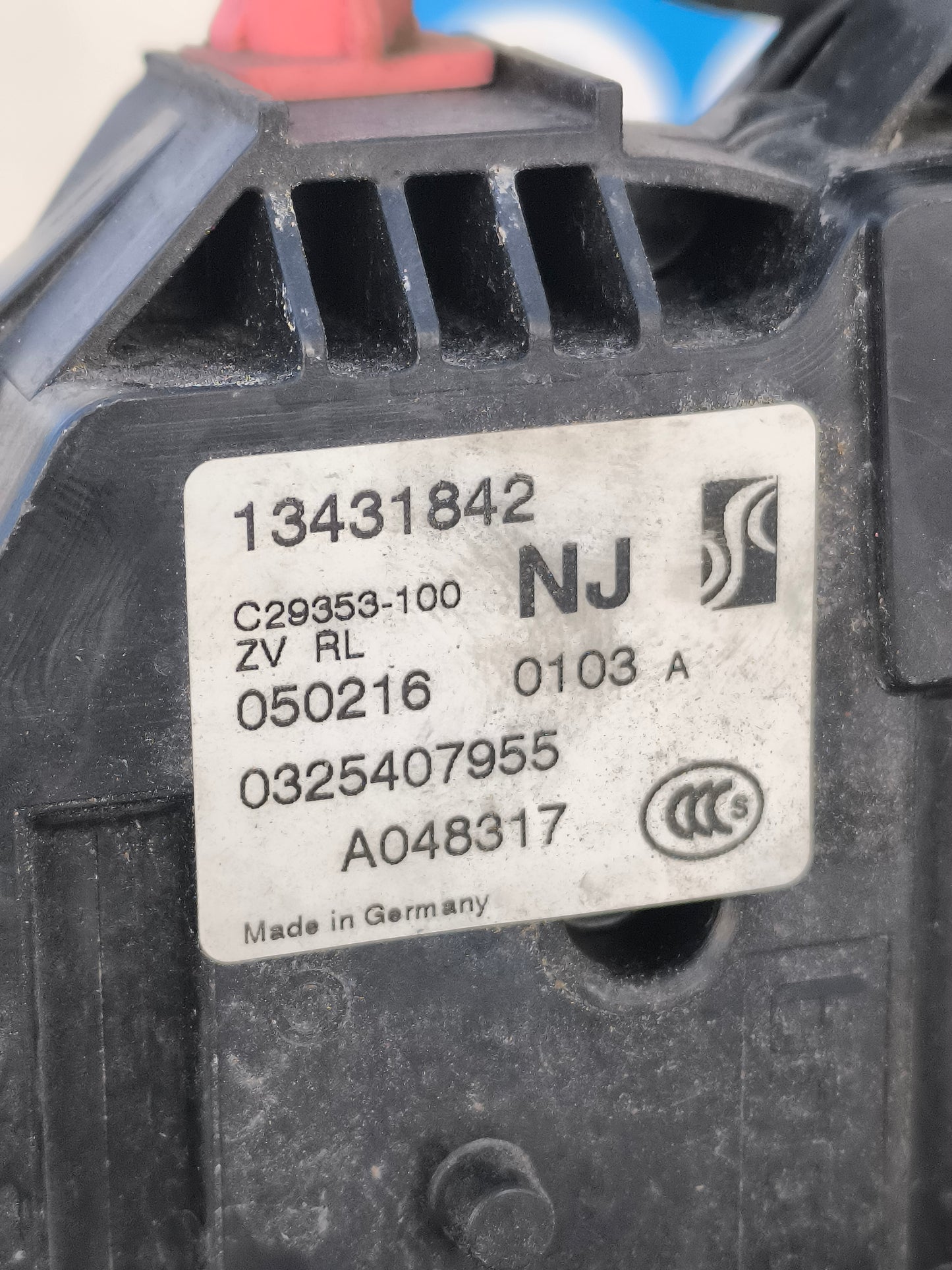 Rear left lock Opel Corsa E cod.13431842 ecoAG6175