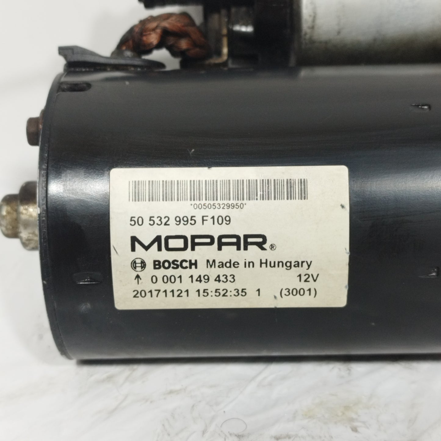 Motorino avviamento Alfa Romeo Stelvio Q4 2.2 D 2017 Cod: 50532995F109 ecoAC11814