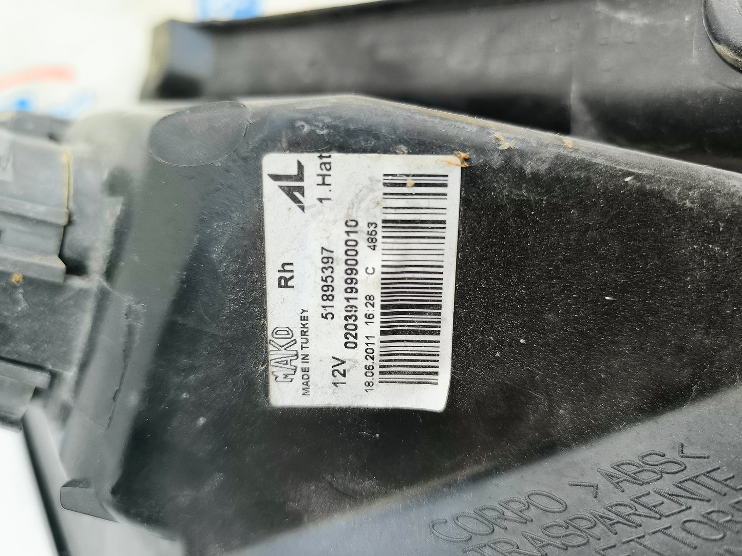 Fiat Punto Evo LED rear light right working ecoAG5812