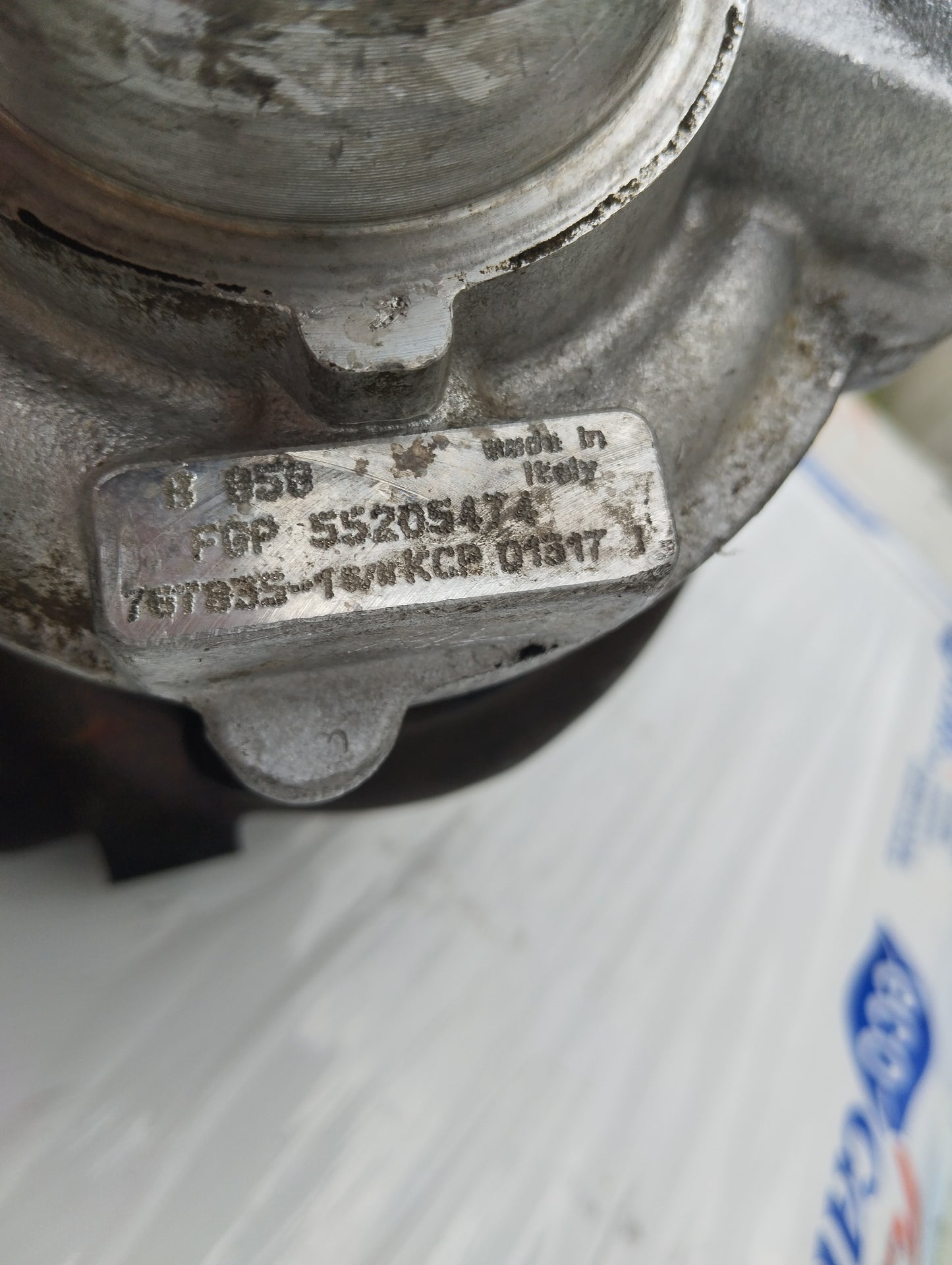 Turbine Opel Zafira B 1.9 D 120cv code: 55205474 ecoAG5562