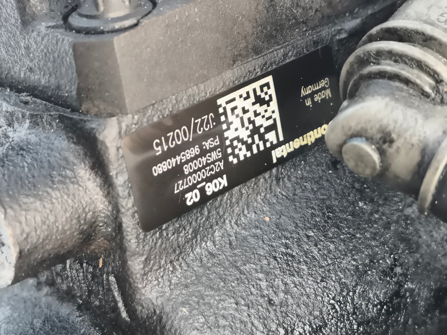 Common-Rail-Einspritzpumpe Continental Ford Fiesta 1.4 TDCI 2011 Teilenummer 9685440880 ecoAG6056