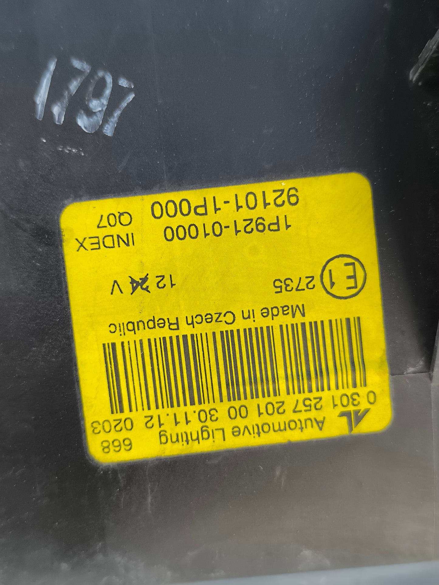 Fanale anteriore sx Kia Venga anno 2012 cod. 030125720100 ecoAG7498