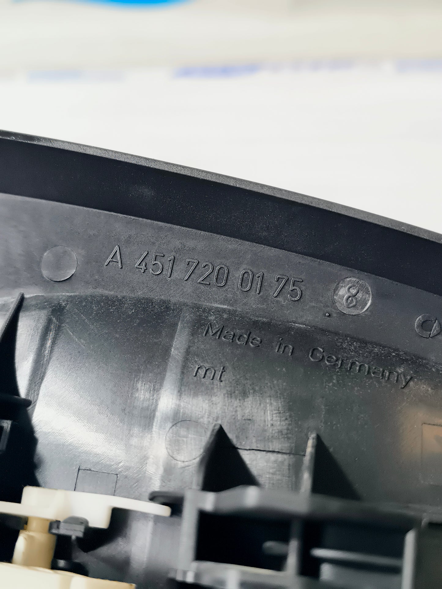 Black left external handle Smart 451 code: a4517200175 ecoAG6207