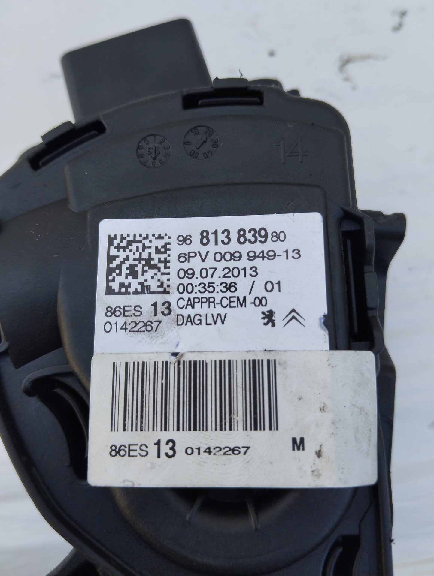 Gaspedal Citroen C3 Picasso 1.6 D Code: 9681383980 ecoAG5216