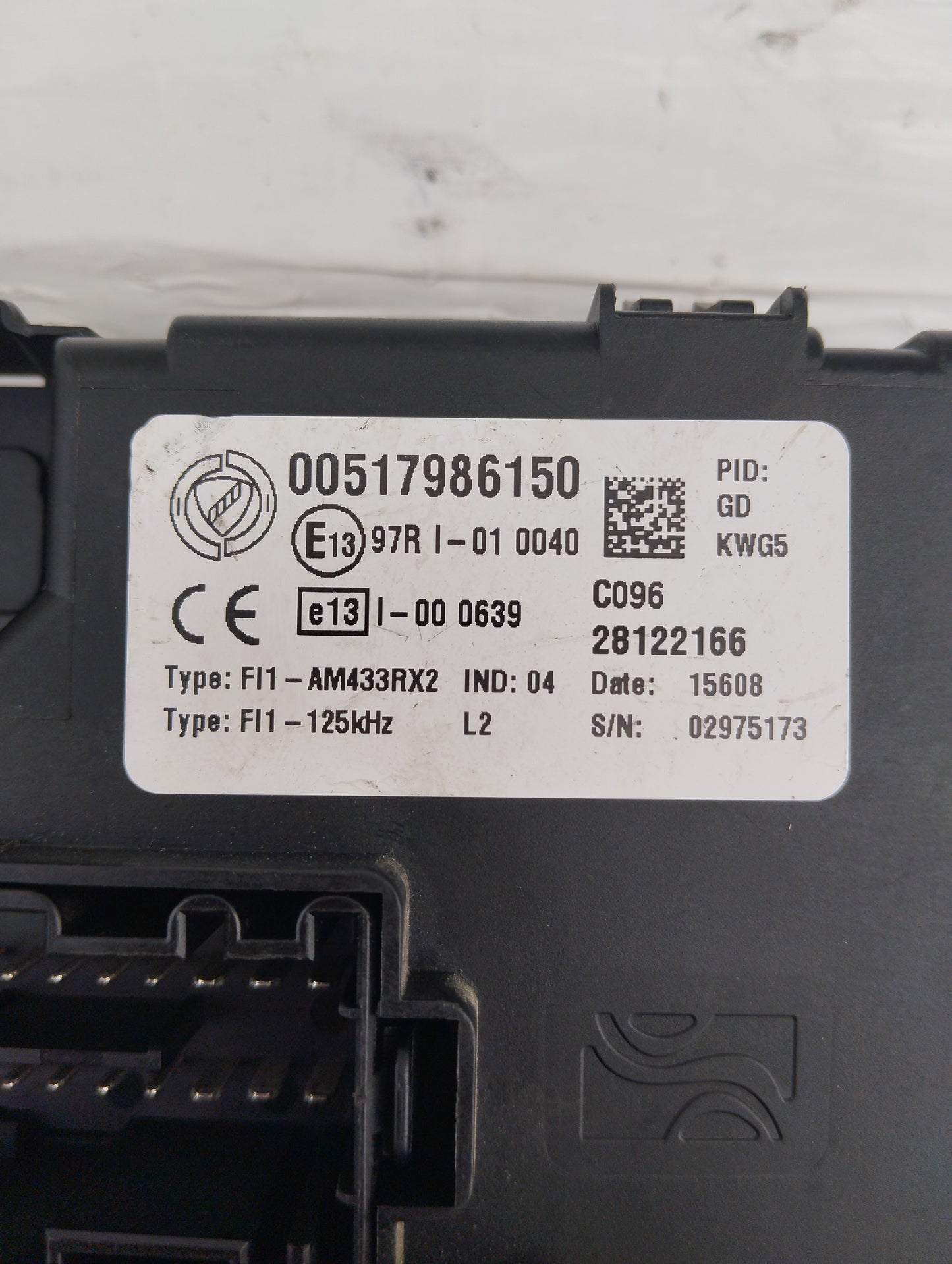 Body computer control unit Fiat Grande Punto 1.3 MTJ code: 00517986150 ecoAG5351