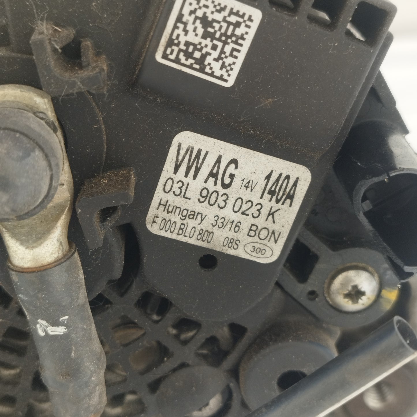 Alternatore Audi A3 1.6 D 2015 1 pin cod: 03L903023K ecoAC15978