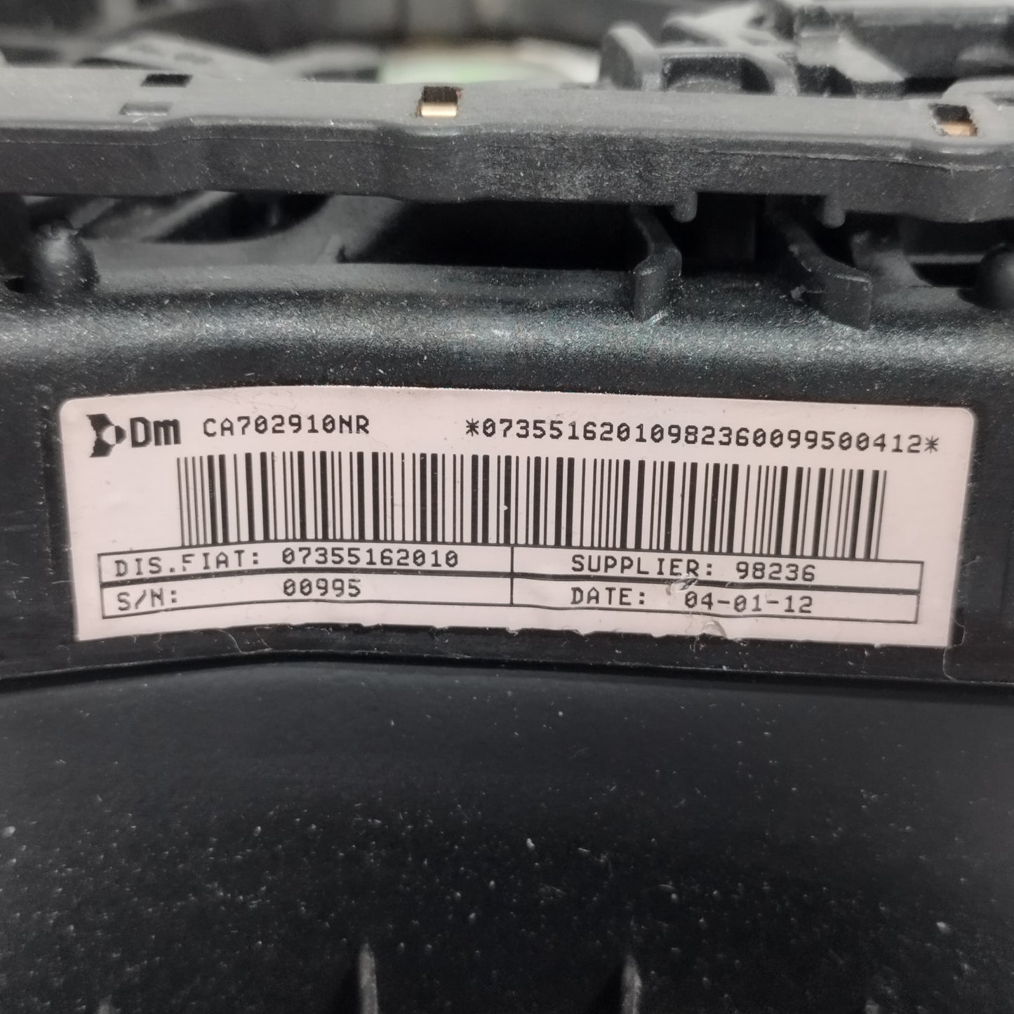 Airbag Steering Wheel Fiat Punto Evo 2012 ecoAC12373