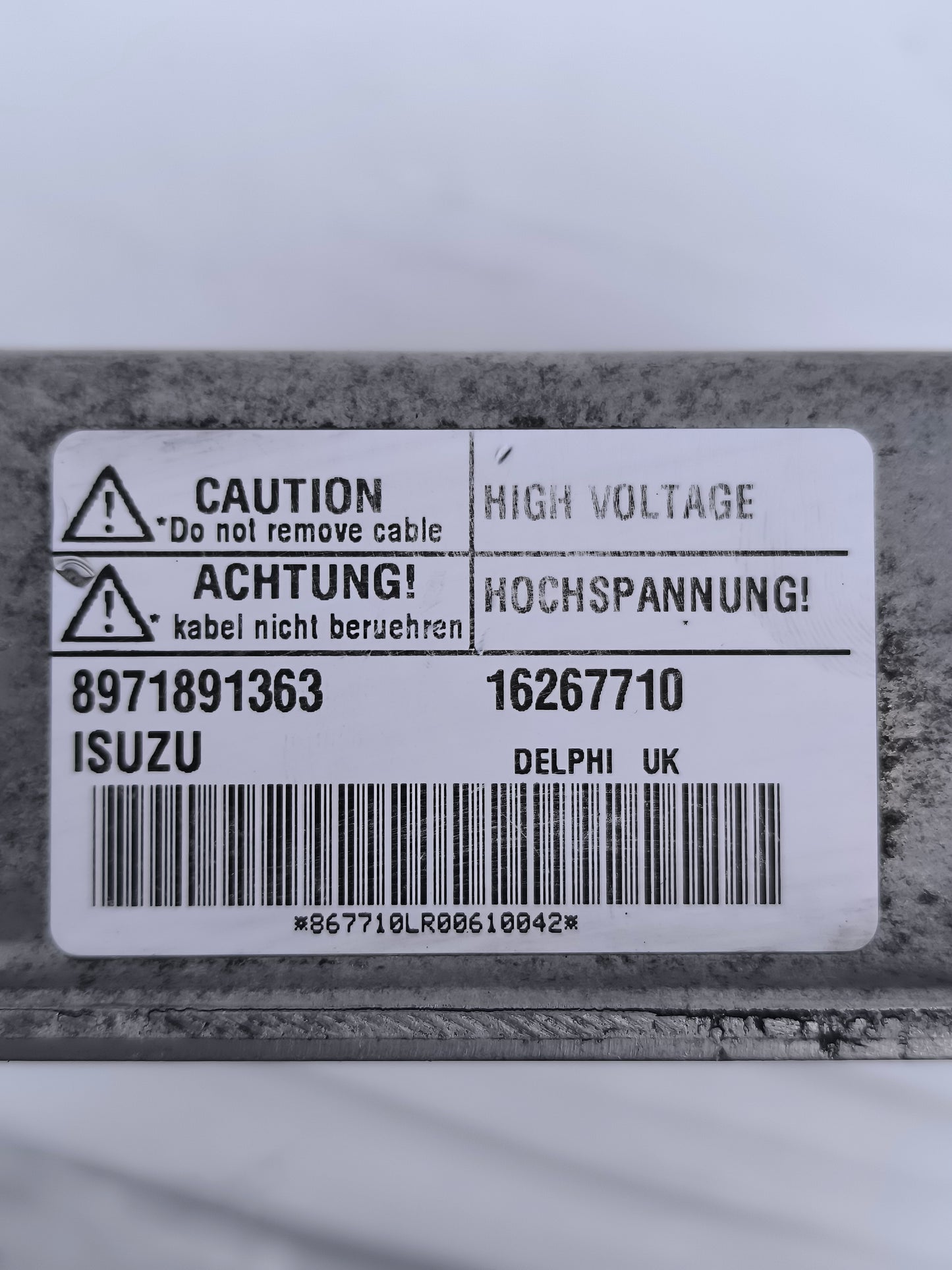 ISUZU Opel Astra Motorsteuergerät Code: 8971891363 ecoAG7024