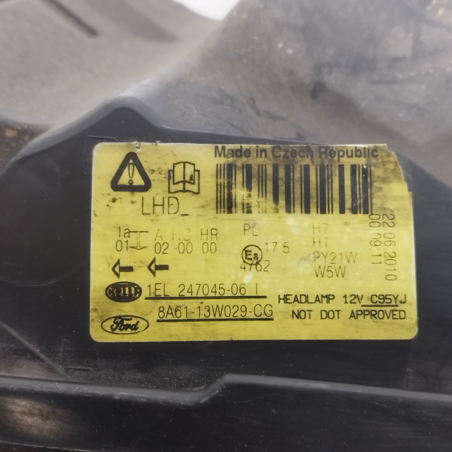 Fanale anteriore dx Ford Fiesta 2008-2012 (mk6) cod: 8a61-13W029-CG ecoAC14763