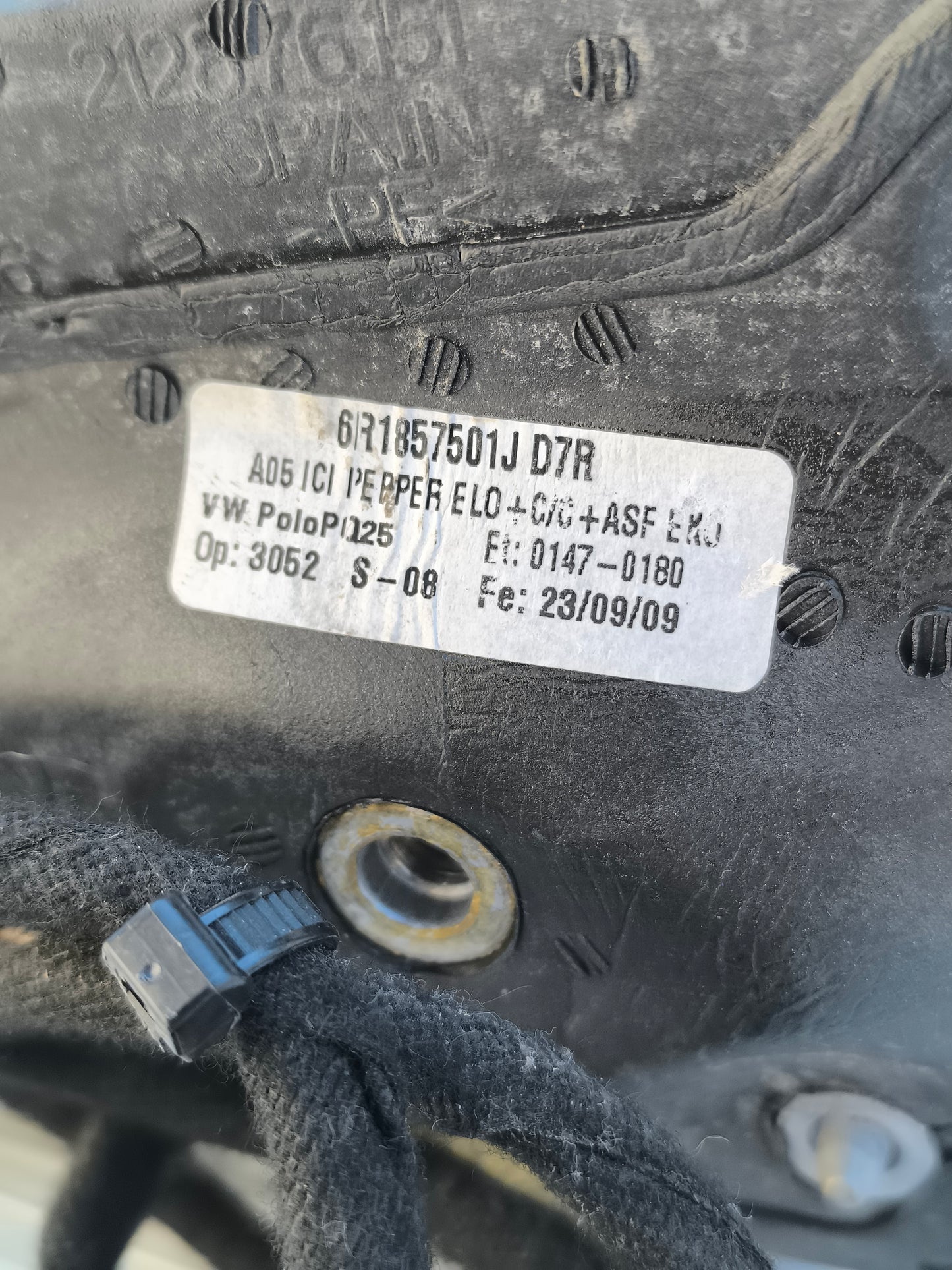 Specchietto sx grigio scuro Volkswagen Polo anno 2010 6 fili ecoAG8314