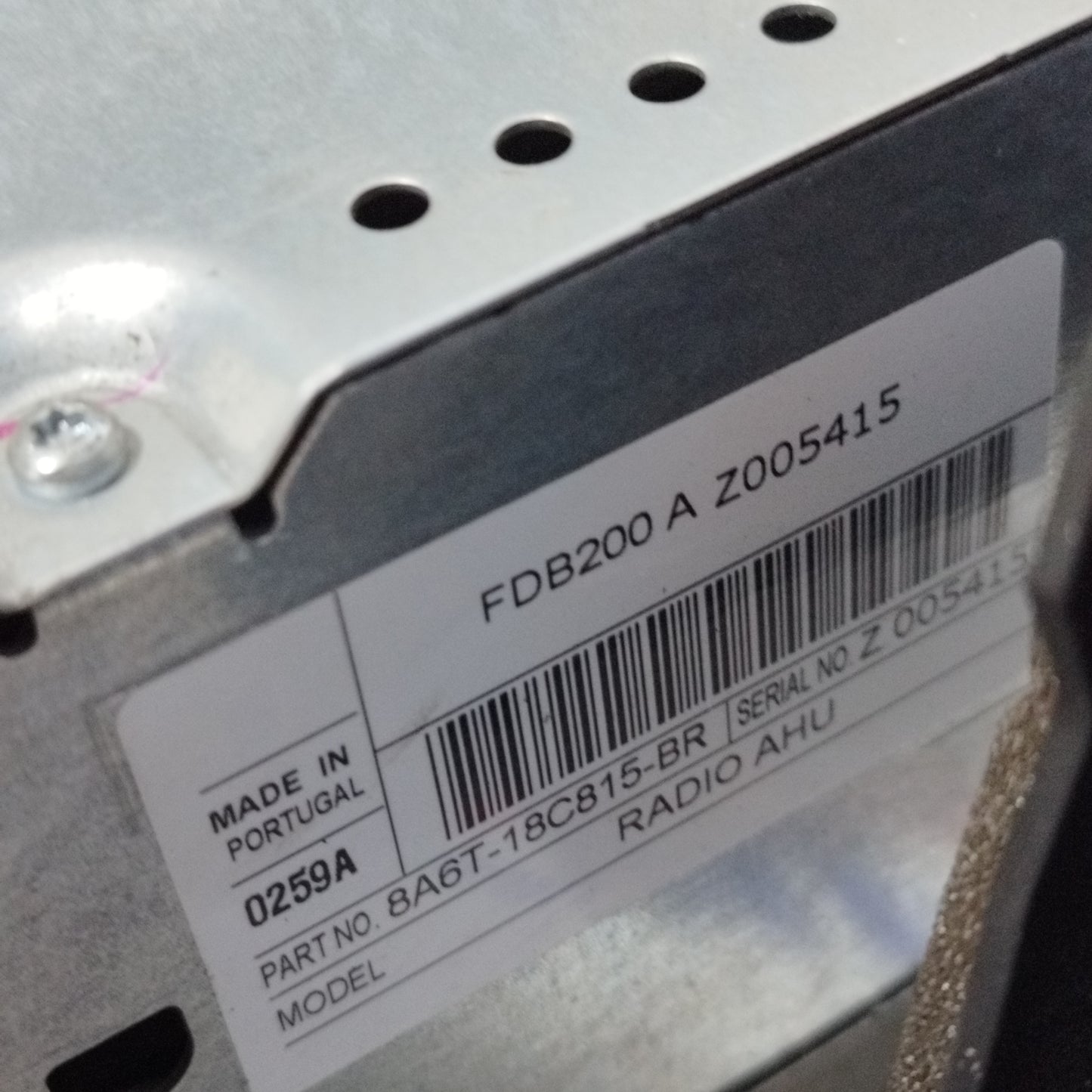 Autoradio Ford Fiesta 2010 Cod: 86AT-18C815-BR ecoAC10542