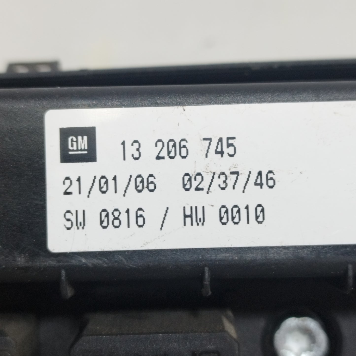 BSM-Steuergerät Opel Zafira 1.9 D 2007 Code: 13206745 ecoAC9668