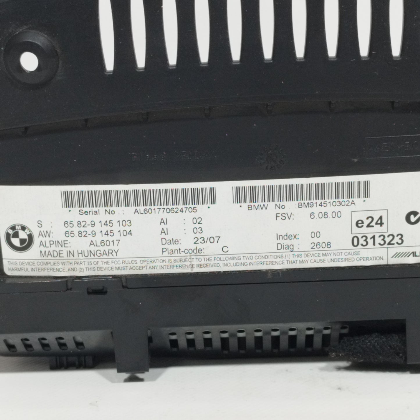 Display Bmw serie 3 E90 2007 Codice: 6582-9145103 ecoAC11658