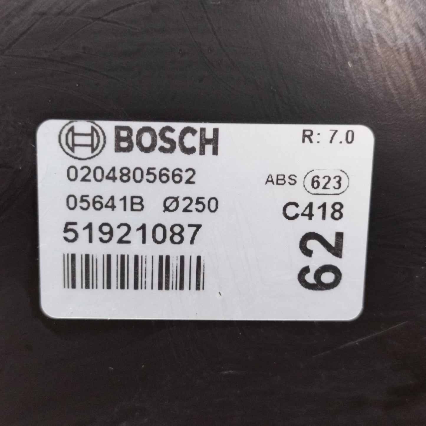 Bremskraftverstärker Fiat 500L 1.4 B 2013 Code: 51921087 ecoAC9318