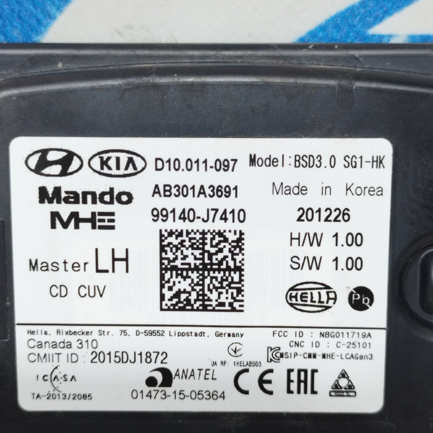 Parking sensor control unit left side Kia XCeed 2021 cod: 99140-J7410 ecoAC9445