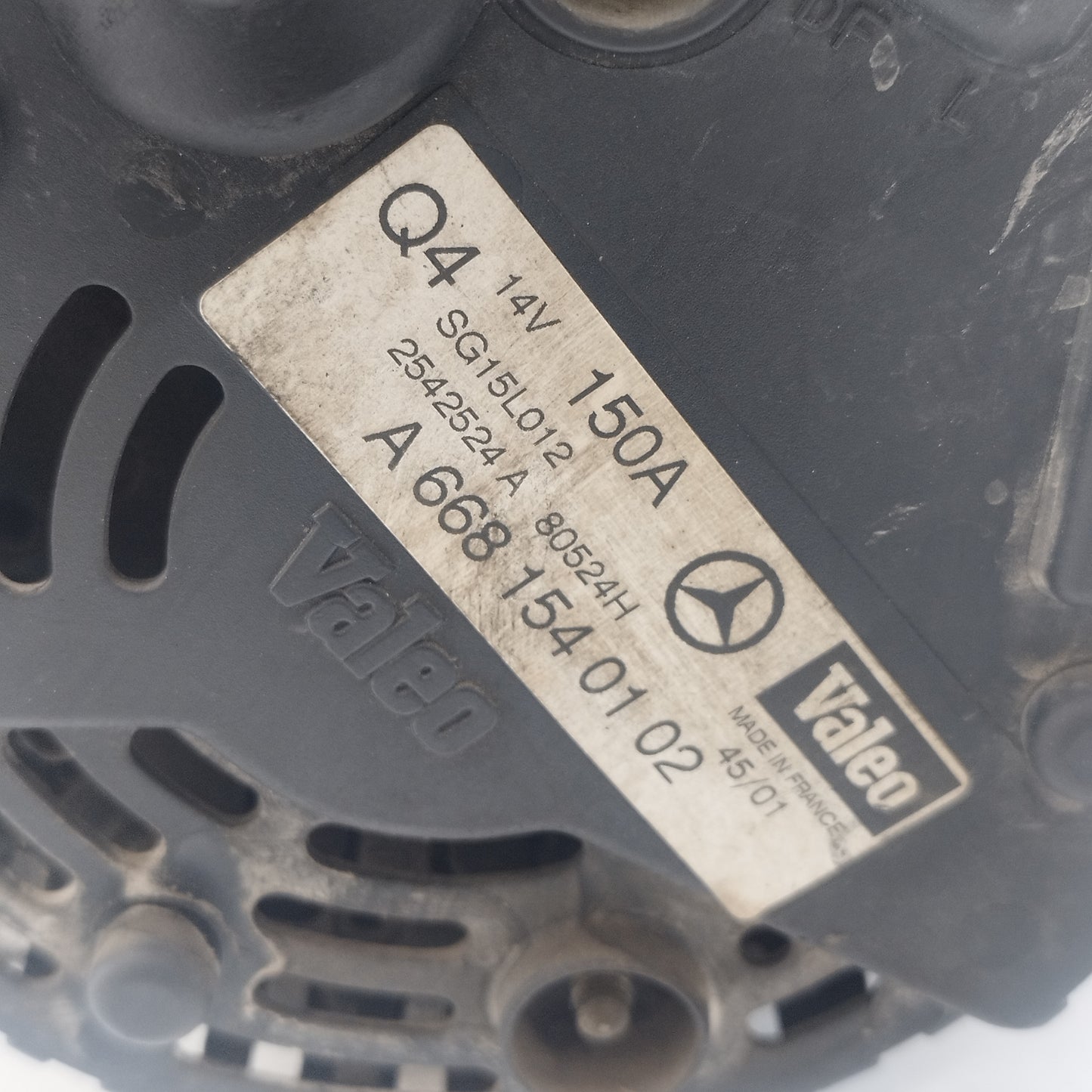 Alternatore Mercedes Classe A W168 1.7 D 150A-14V 1998-2004 VALEO cod: A6681540102 ecoAC16084
