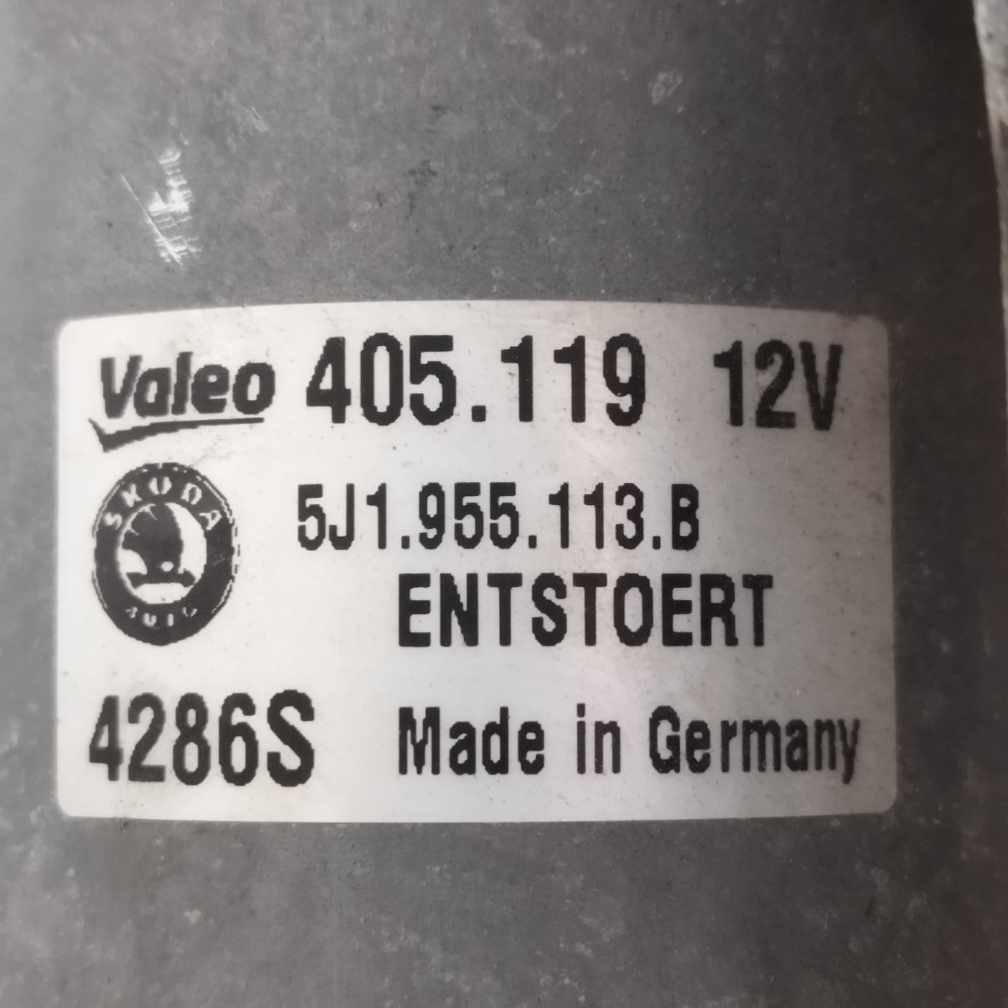 Motorino tergicristalli anteriore Skoda Fabia 2007 Cod: 5J1955113B ecoAC11935