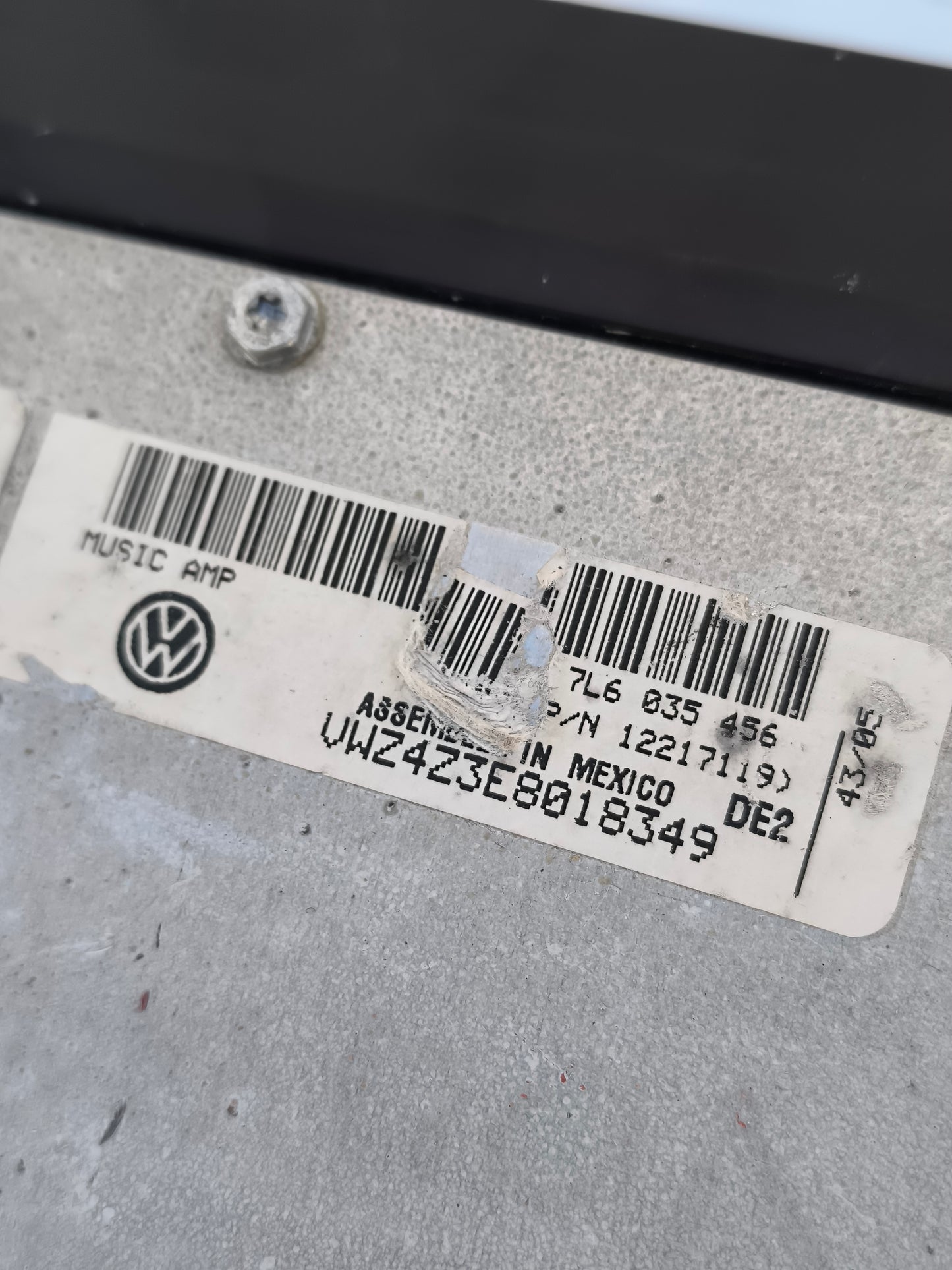 Volkswagen Touareg Autoradioverstärker Baujahr 2005 Code 7L6035456 ecoAG7661