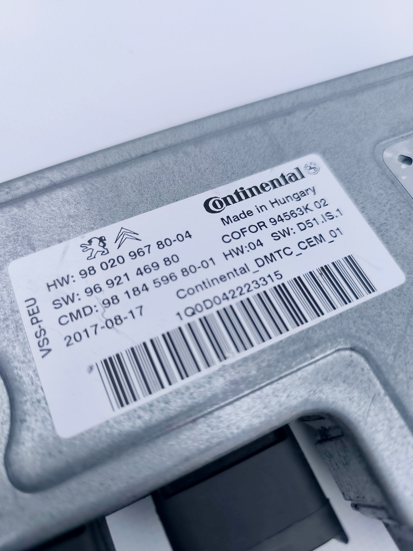 Start & stop condenser control unit Citroen C3 Picasso/C4 DS3 2014 cod. 9802096780-04 ecoAG6405