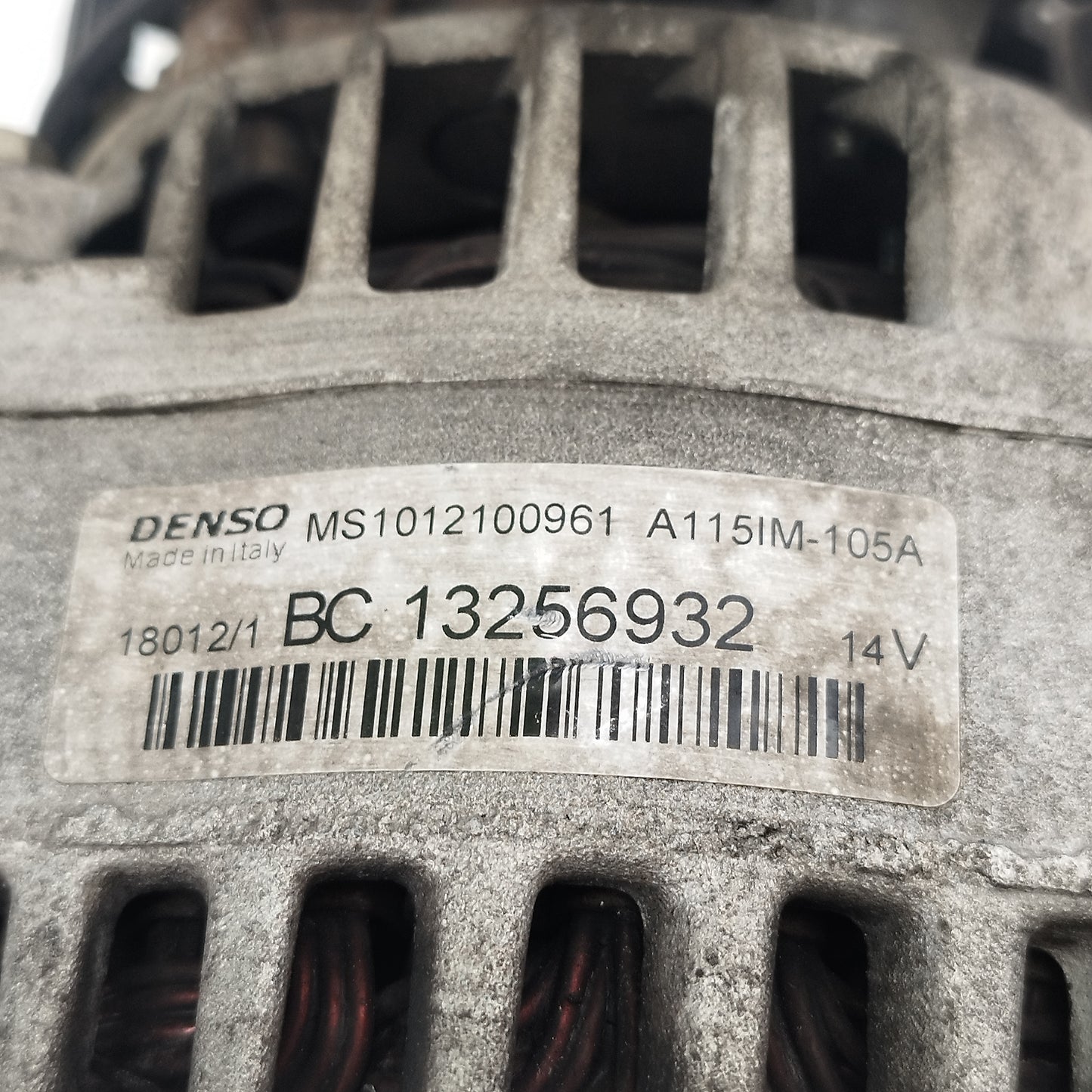 Alternatore Opel Corsa D 1.3 CDTI 150A-14V 2006-2017 cod: 13256932 ecoAC16089