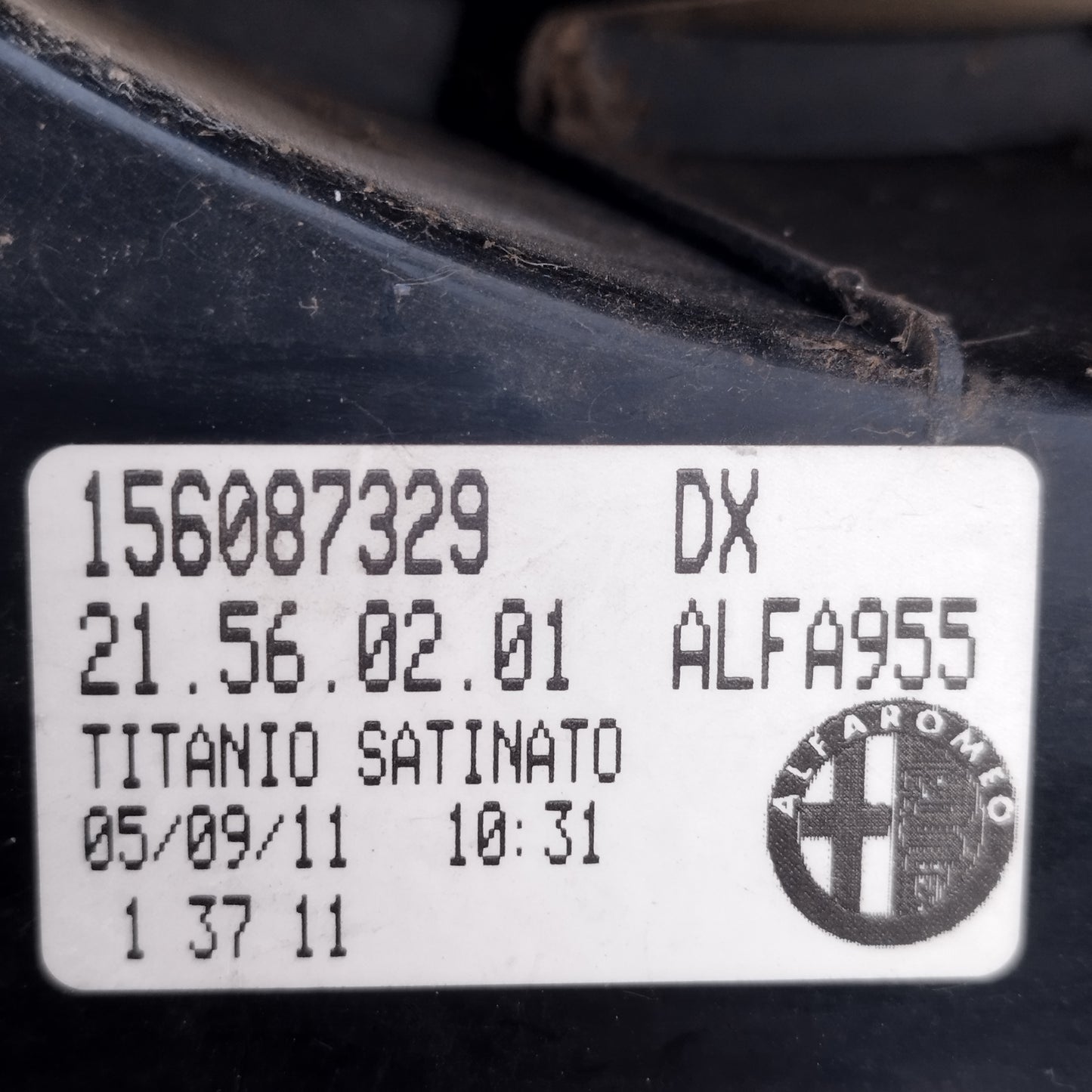 Fanale posteriore dx Alfa Romeo Mito 2010 cod: 156087329 ecoDM128