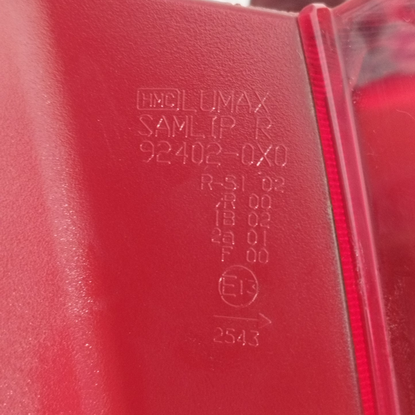 Rechte Rückleuchte Hyundai i10 2009 Code: 92402-X0X ecoAC9661