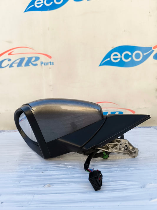 Left mirror gunmetal grey Volkswagen Golf 7 9 wires Code: e1021277 ecoAG6115