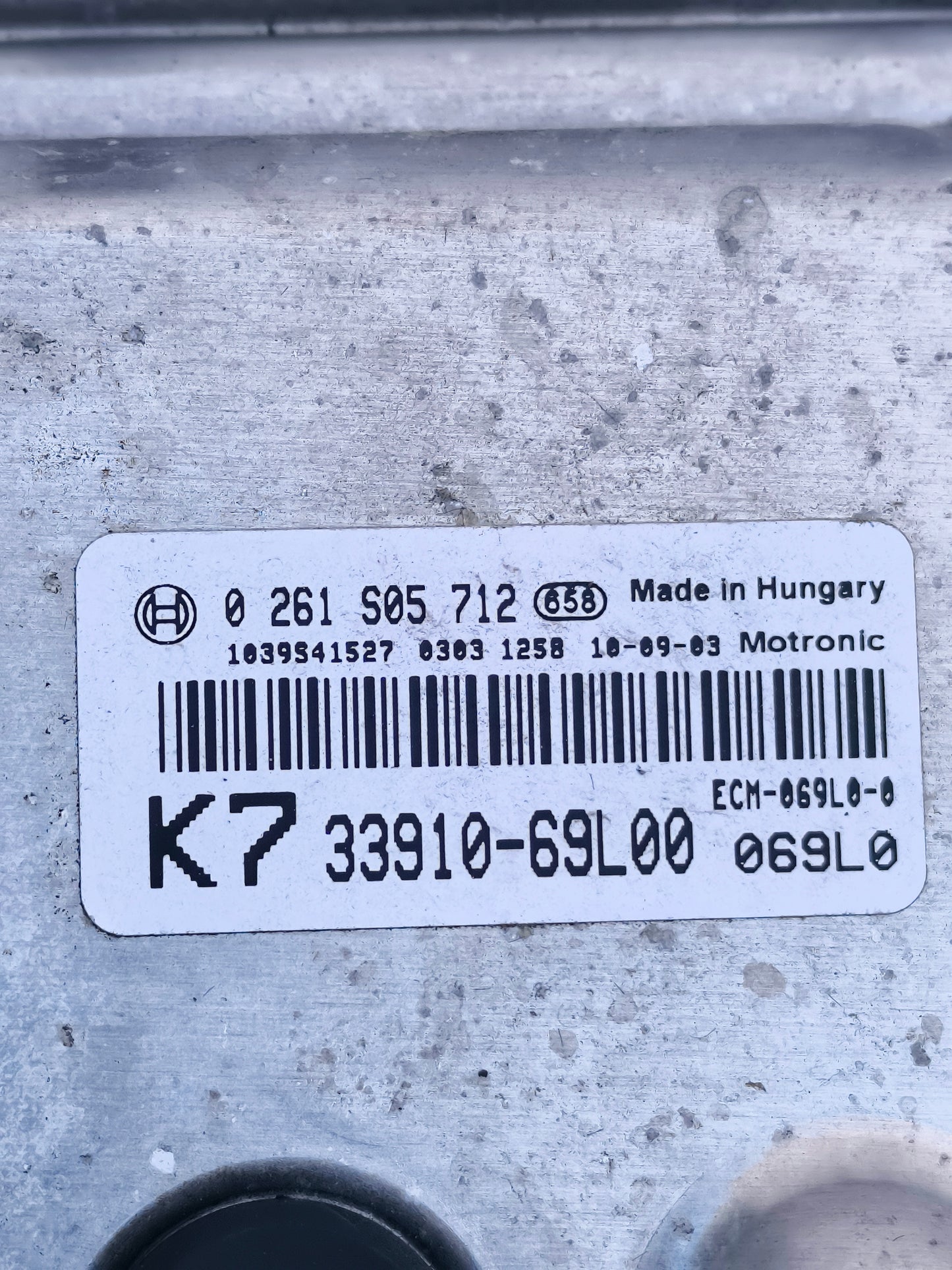 Zündanlage Suzuki Swift 1.2 B, Baujahr 2011, Teilenummer: 0261s05712 ecoAG6731