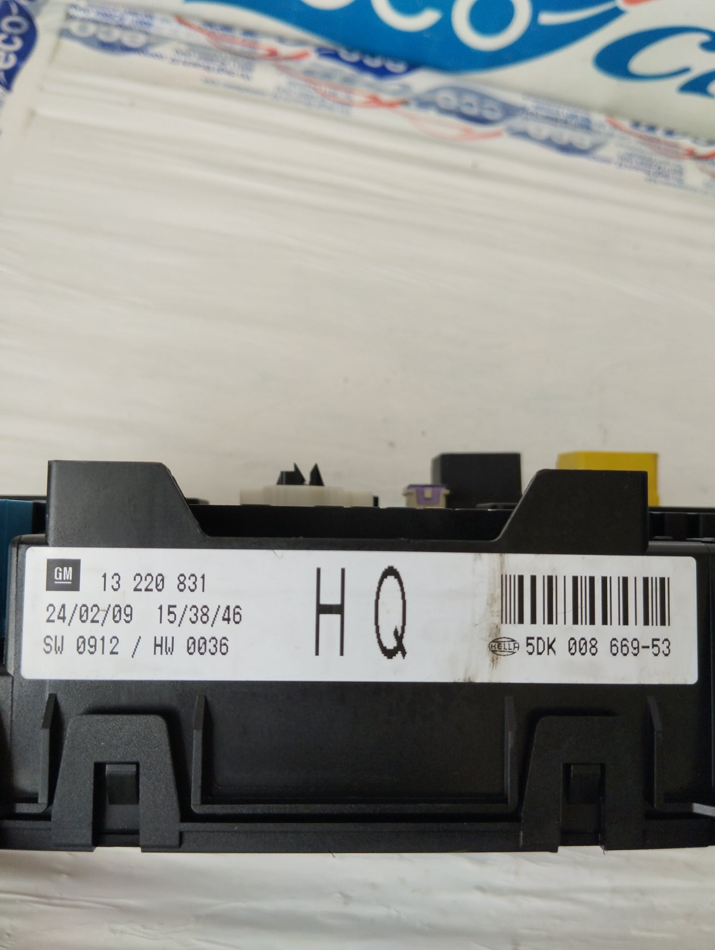 Opel Zafira B 1.9 D 2009 Steuergerätecode: 13220831 ecoAG5440