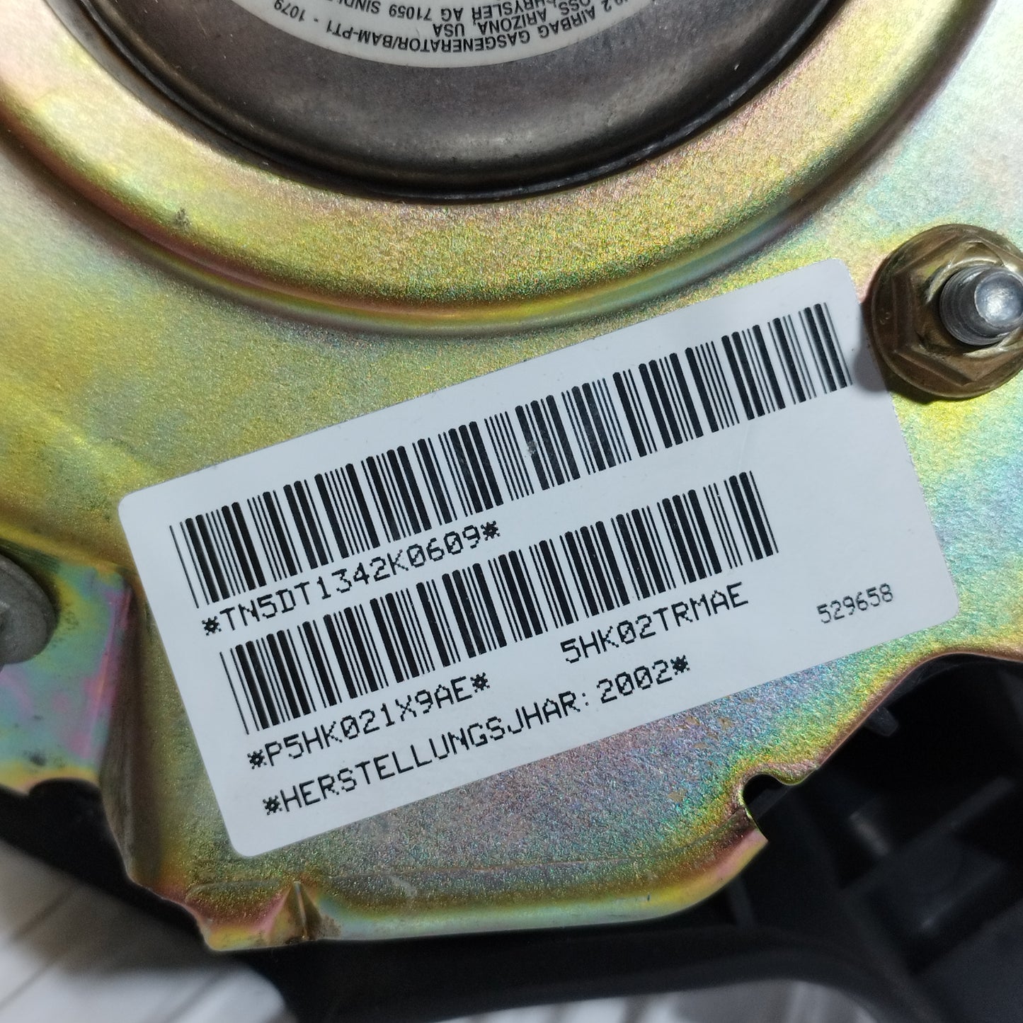 Airbag Volante Jeep Cherokee 2002 Cod: 5HK02TRMAE ecoAC12415