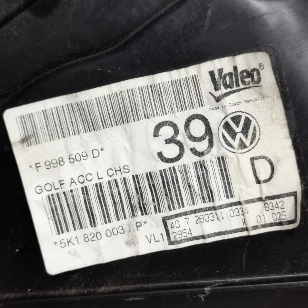 Stufa digitale Volkswagen Golf VI (5K1) 2008-2012 cod: 5k1820003 ecoAC16896