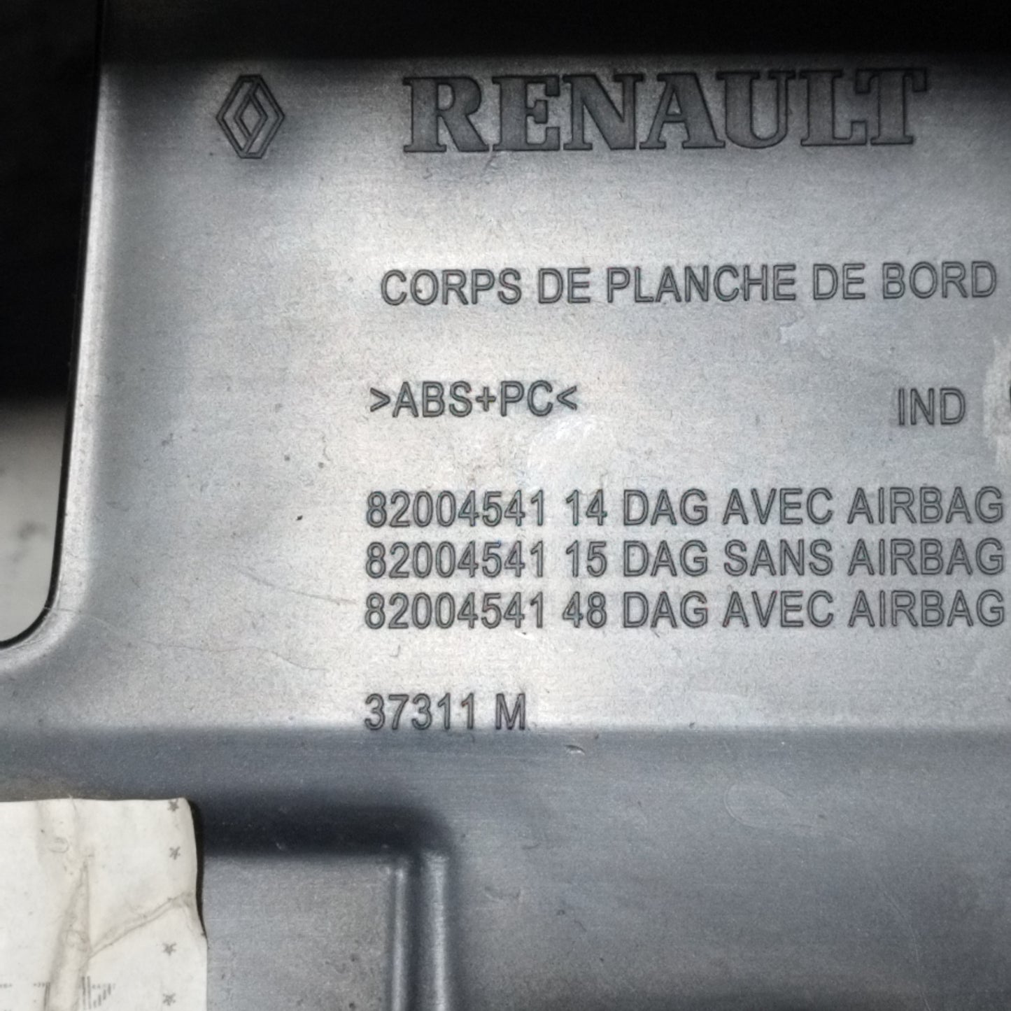 Cruscotto Renault Kangoo 2008 Cod: 8200454114 ecoAC9160