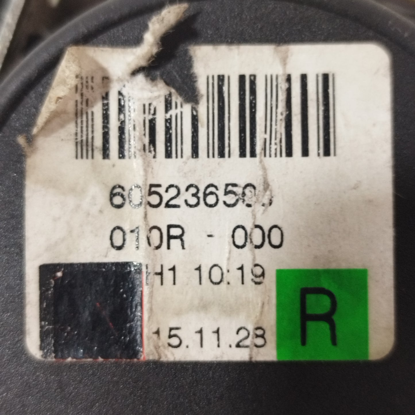 Rechter Sicherheitsgurt Fiat Grande Punto 2008, Code: 605236500 ecoAC9759