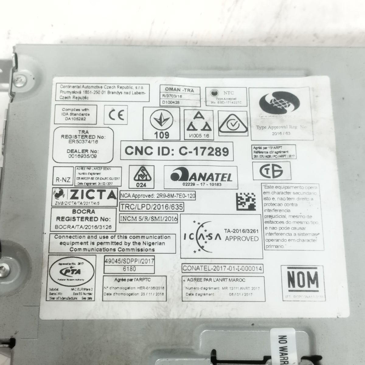 Autoradio navigatore Citroen C3 III 2016-2020 cod: 9821908880 ecoAC17144