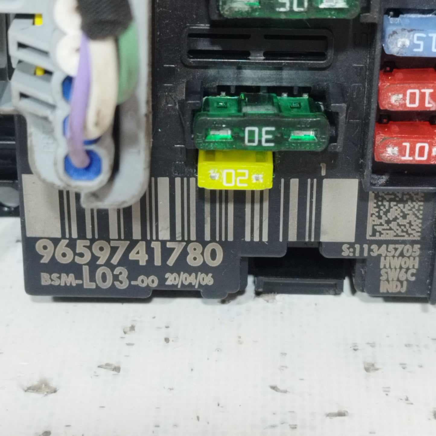 BSM control unit Citroen C3 1.4 B 2006 code: 9659741780 ecoAC9860